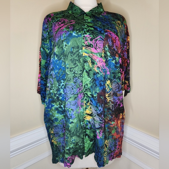 Anxious Other - Vintage Anxious Men's Multicolor Frog Graphic Shirt NWT